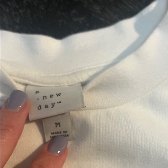 A New Day White Crewneck Tee - Picture 2 of 2